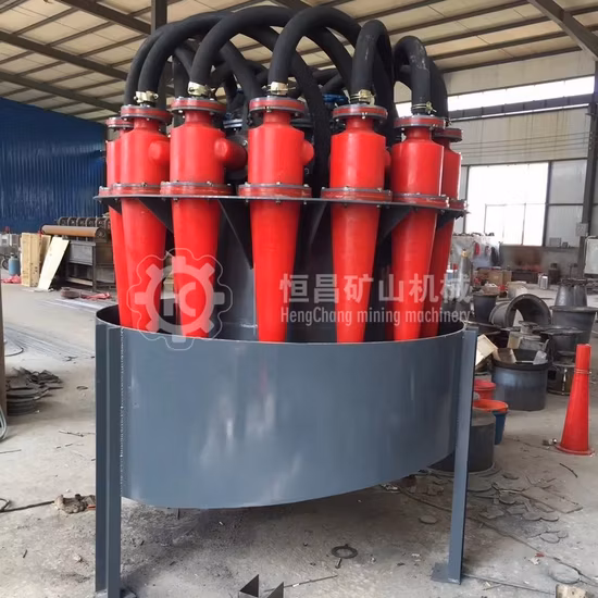 100% Buon servizio Attrezzatura per il lavaggio della sabbia dei fanghi Macchinari per l'estrazione dell'oro Liquami di sabbia Ciclone Desander Fx